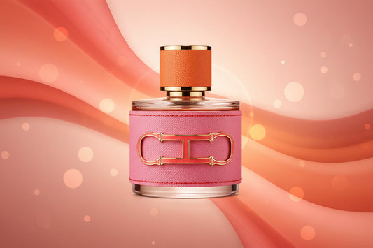 Carolina Herrera CH Pasion perfume bottle and packaging on a white background