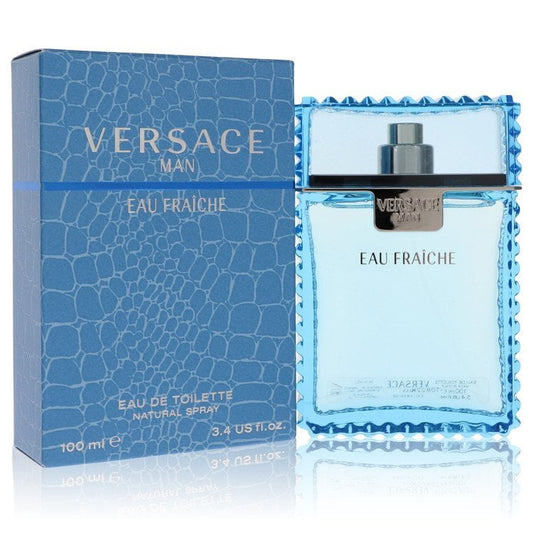 Versace Man | Versace Eau Fraiche Eau De Toilette Spray (Blue) 3.4 oz (Men) - HELLIOS 